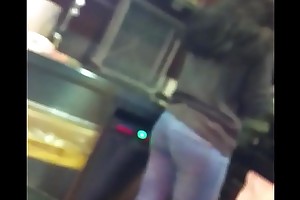 Close-fisted jeans butt chunky ass