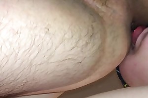 wife licks my asshole for first time after a long time pompously handjob