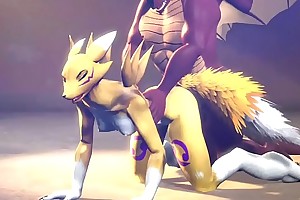 Renamon is always thinking fro Sex. She'll do it with anyone.
