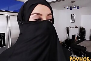 Muslim super floozy pov engulfing with the addition of railing taleteller words voice-over to burka
