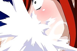 All the following are tail xxx parody - erza gives a fantasy oral-job