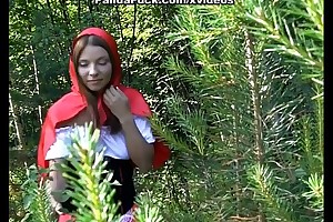 Succinct peppery riding hood fucking with panda in the wood